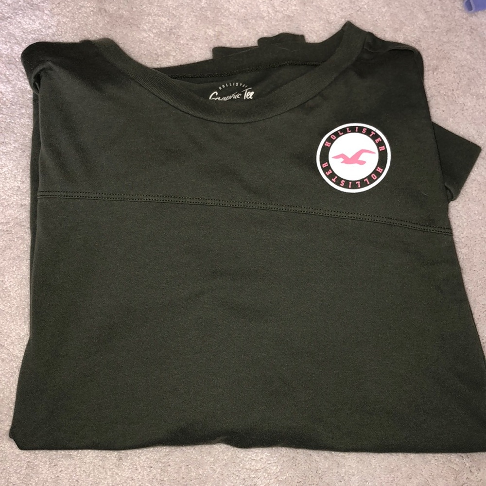 army green hollister long sleeve